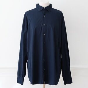 Rye 51 Men’s Dress Shirt Navy Blue Small Batch Long Sleeve Button Down Size XL